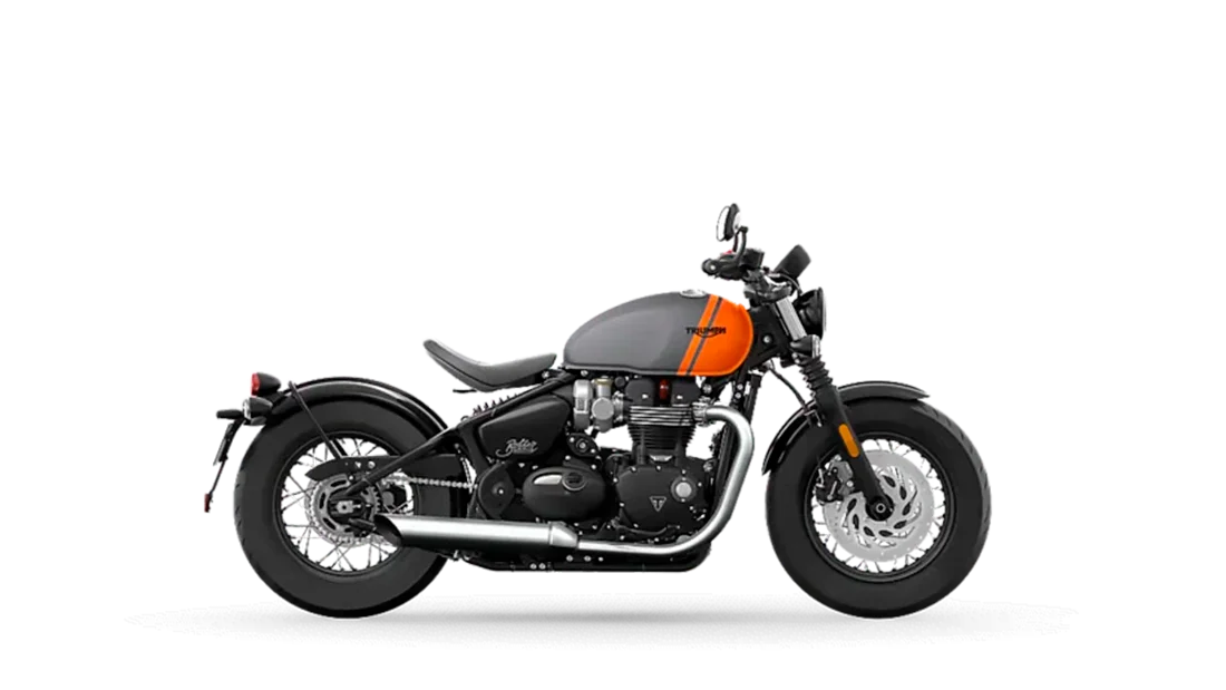 Triumph Bonneville Bobber Orange