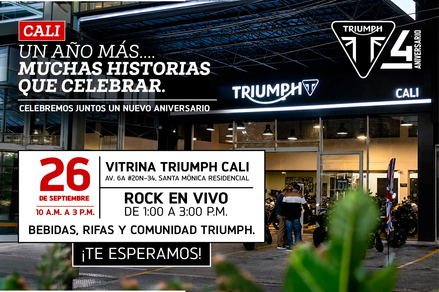 Aniversario Vitrina Triumph Cali
