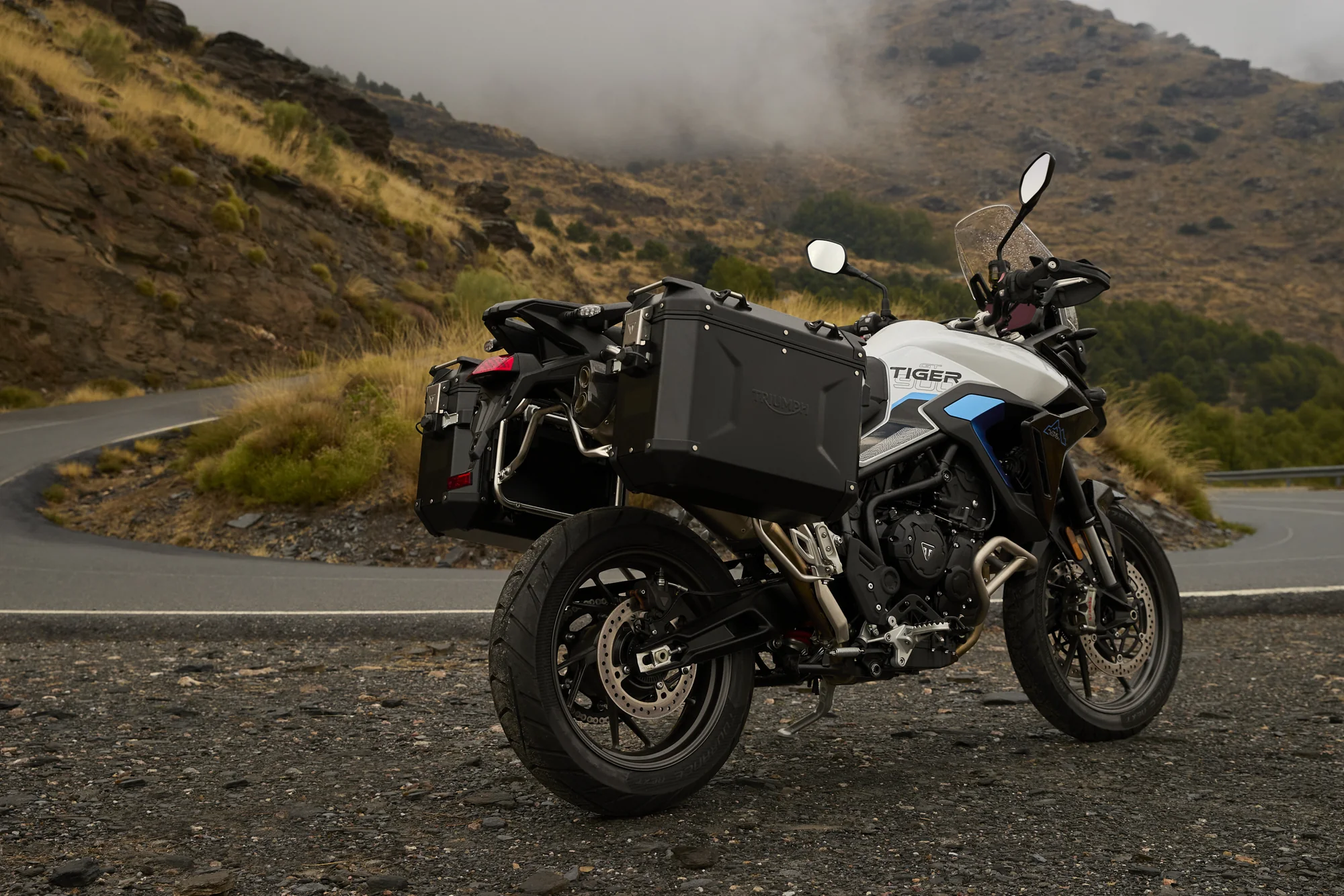 Pinzas Brembo Stylema y discos delanteros de freno de la Triumph Tiger 900 Alpine Edition